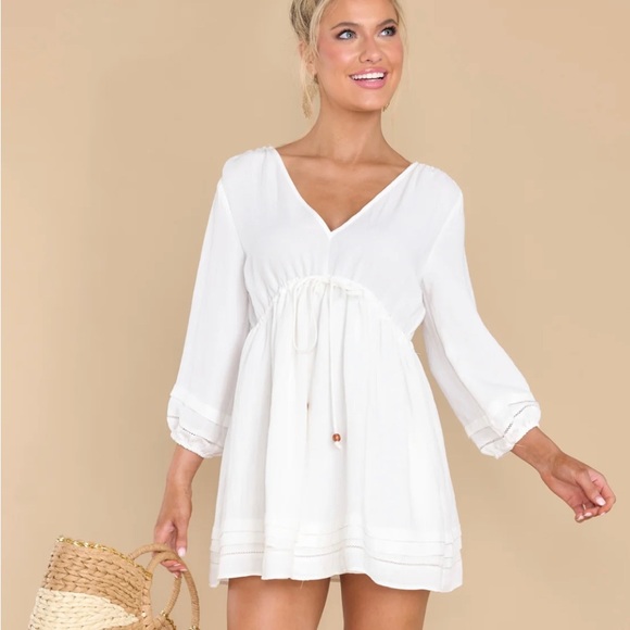 NWT Mustard Seed Seaside Dreams White Dress - Picture 4 of 13